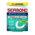 thumbnail image 1 of Sea Bond Secure Denture Adhesive Seals, Fresh Mint Lowers, All-Day-Hold, Mess-Free, 30 Count, 1 of 8