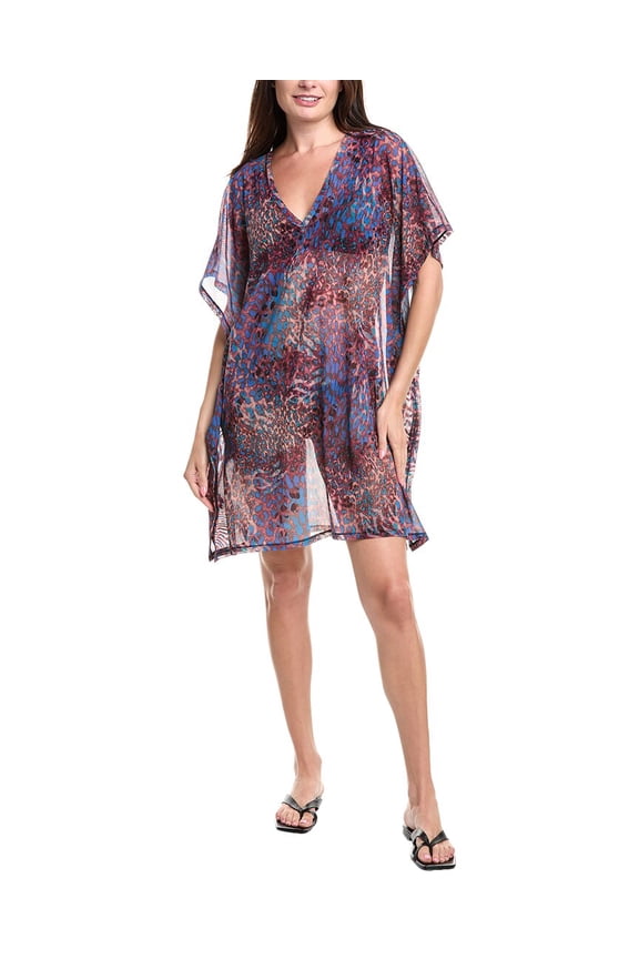 womens  Hunter Mesh Kaftan Cover-Up, O/S, Blue