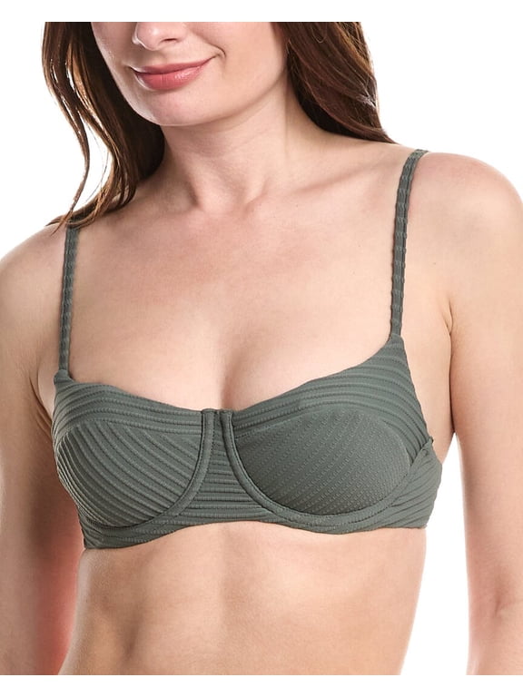 womens Spinnaker Balconette Bra, US 12, Brown