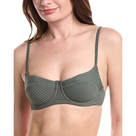 SEA LEVEL AUSTRALIA womens Spinnaker Balconette Bra, US 4, Brown