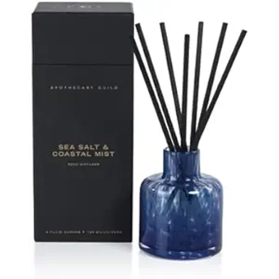 SEA SALT COSTAL MIST Zodax Apothecary Guild Reed Diffuser - 120 ml - Gift Boxed