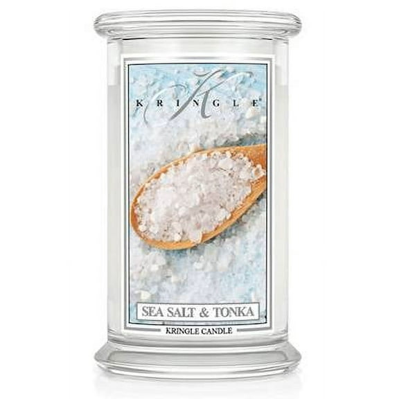 SEA SLAT TONKA Large 2-Wick 22 oz 100 Hour Hour Jar by Kringle Candles