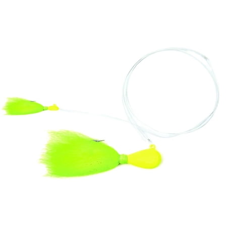 SEA STRIKER Double Bucktail Rig Chartreuse Jigs