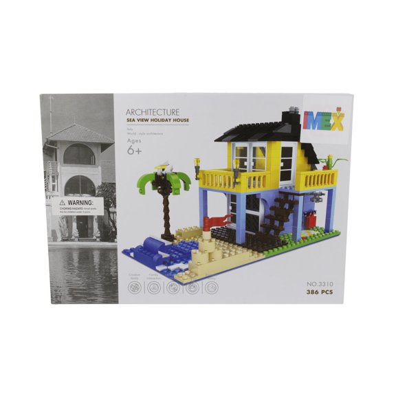 SEA VIEW HOLIDAY HOUSE BUILDING BLOCK SET 386 PCS