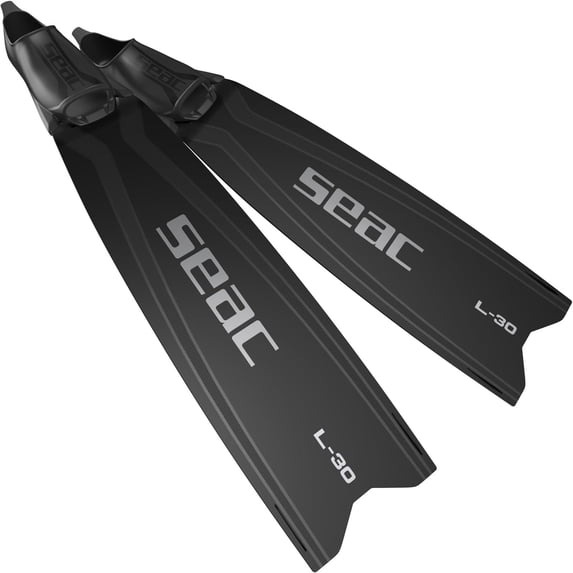 SEAC L-30 Diving Fins, Color: Black, Size: 47/48