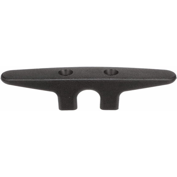 Seachoice Open Base Boat Dock Cleat - UV Resistant Plastic - 6", Black