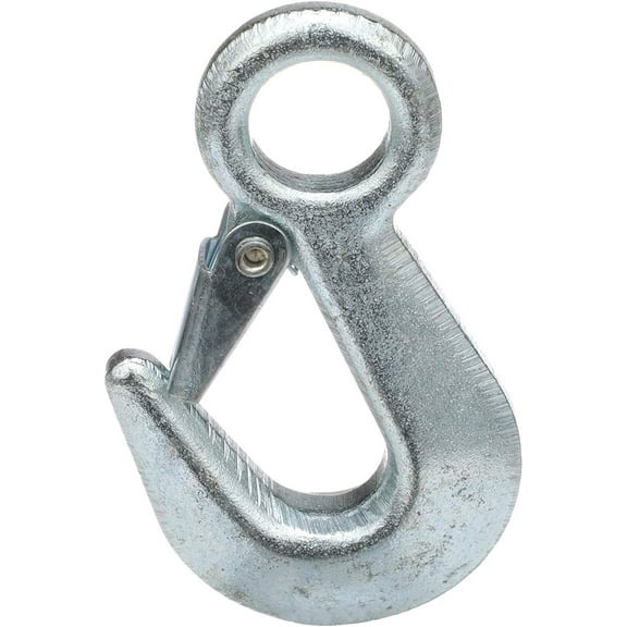 SEACHOICE 36981 Heavy-Duty Zinc-Plated Forged Steel Winch Hook 5/8-Inch x 3-7/8-Inch