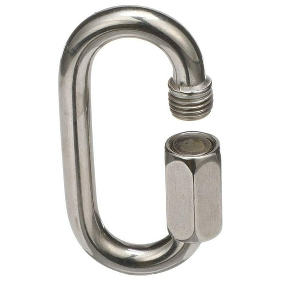 SEACHOICE 43471 Stainless Steel Chain Link with Threaded Locking Nut, 5/16-Inch x 3-Inch