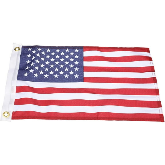 Seachoice United States Flag Print Dyed Nylon - UV Resistant Outdoor Flag - 12" x 18"