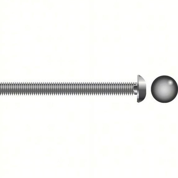 SEACHOICE Carriage Bolts Size: 1/2-13 x 2-1/2", Option: 5