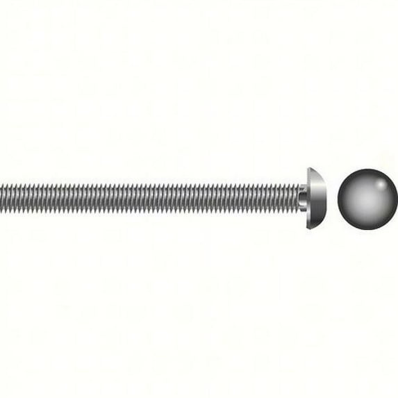 SEACHOICE Carriage Bolts Size: 3/8-16 x 3-1/2", Option: 10