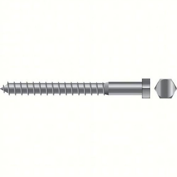 SEACHOICE Lag Screw Color:, Size: 3/8 x 2-1/2", Option: 10/BG