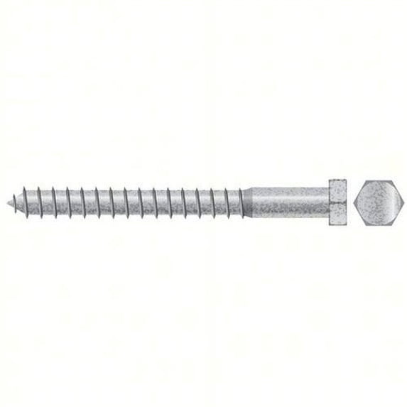 SEACHOICE Lag Screw Color:, Size: 3/8 x 5, Option: 25/BG