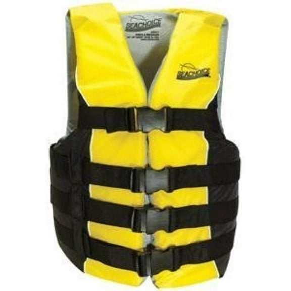 Seachoice Deluxe Ski Vest - Type 3 Life Jacket, U.S. Coast Guard Approved - Multicolor