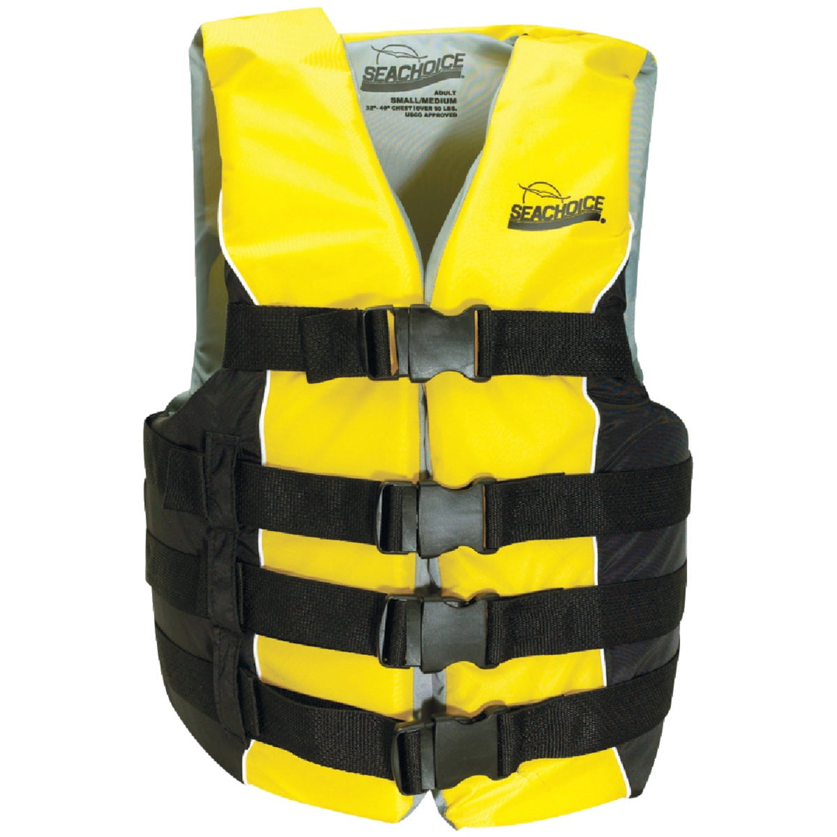 Seachoice Deluxe Ski Vest - Type 3 Life Jacket, U.S. Coast Guard Approved - Multicolor — Residential Use, Standard Application