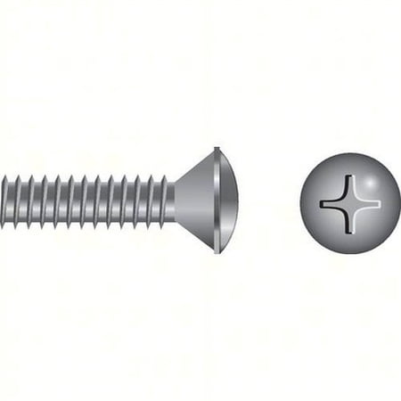 SEACHOICE Phillips Machine Screw - Oval Head Size: 1/4-20 x 3-1/2", Option: Bag of 25