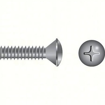 SEACHOICE Phillips Machine Screw - Oval Head Size: 1/4-20 x 3, Option: Bag of 25