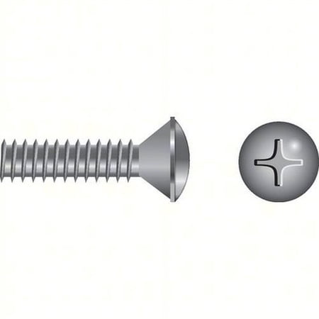SEACHOICE Phillips Machine Screw - Oval Head Size: 10-24 x 2, Option: Bag of 50