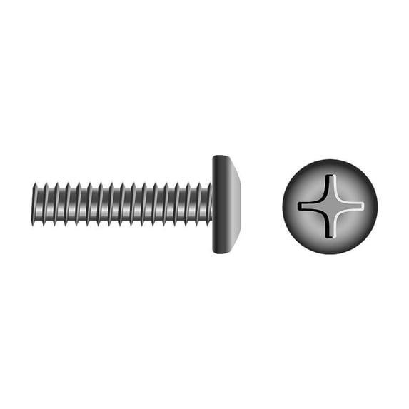 SEACHOICE Phillips Machine Screw - Pan Head Color:, Size: 1/4-20 x 1-3/4", Option: 50/BG
