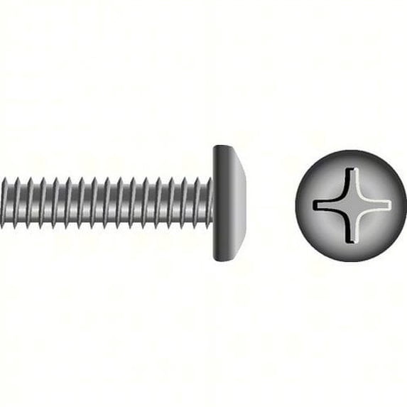 SEACHOICE Phillips Machine Screw - Pan Head Color:, Size: 1/4-20 x 2-1/2", Option: 25/BG
