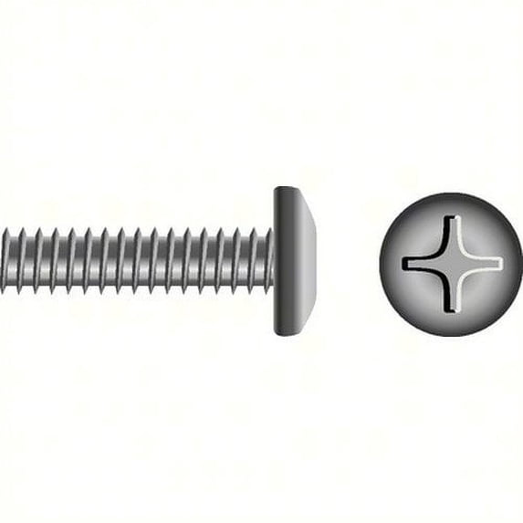 SEACHOICE Phillips Machine Screw - Pan Head Color:, Size: 1/4-20 x 2-1/4", Option: 25/BG