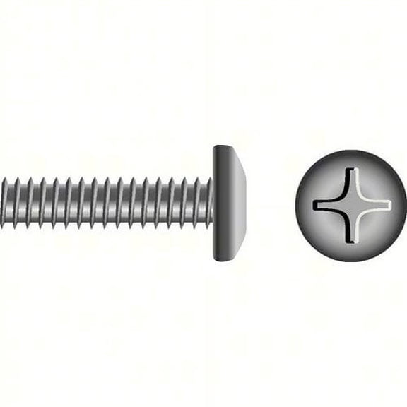 SEACHOICE Phillips Machine Screw - Pan Head Color:, Size: 10-24 x 3-1/2", Option: 25/BG