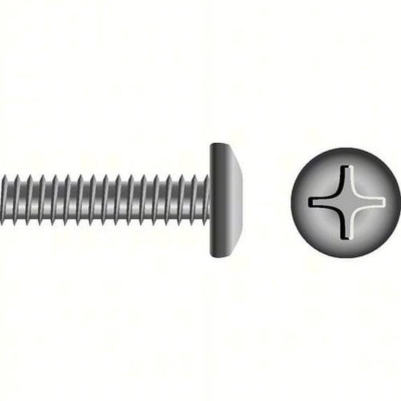 SEACHOICE Phillips Machine Screw - Pan Head Color:, Size: 12-24 x 1-1/4", Option: 50/BG
