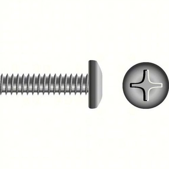 SEACHOICE Phillips Machine Screw - Pan Head Color:, Size: 8-32 x 1-1/4", Option: 100/BG