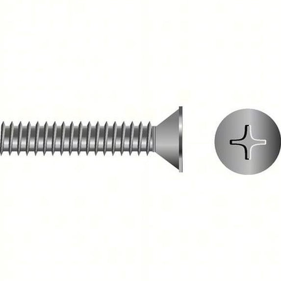 SEACHOICE Phillips Machine Screw Size: 1/4-20 x 2-1/2", Option: Bag of 25