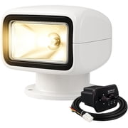 SEAFLO 01 Series 360  Rotating 12V DC Remote Control Halogen Boat Searchlight   50W, IP65 Waterproof, Beam Distance 860 FT 262m - Candle Power 100000cd, Voltage 12V