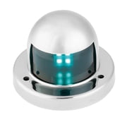 SEAFLO 03 Series Horizontal Deck Mount LED Navigation Light - 12V, 1.5W, 1NM Visibility, IP66, Marine Grade 316 Stainless-Steel for Boats up to 65.5 FT 20M - Starboard Green