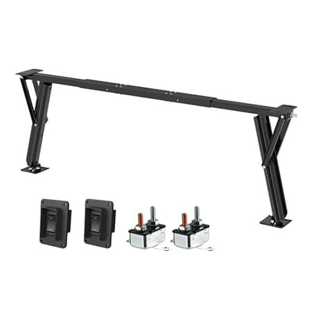 SEAFLO 12V Electric Stabilizing Jack, Heavy-Duty, Steel, 4-Year Warranty