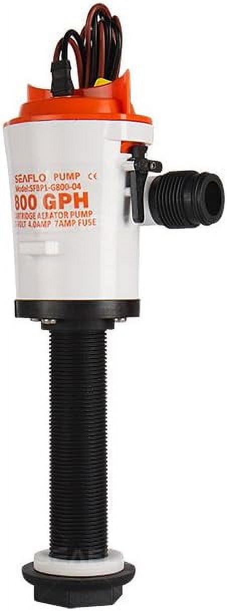 SEAFLO 12V Livewell Pump Water Transfer Pump, 800 GPH