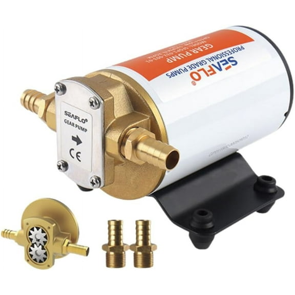 SEAFLO 12V Self-Priming Gear Pump, Oil Transfer