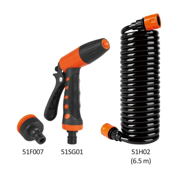 SEAFLO 20' Hosecoil Washdown System for RV, Boat, Garden