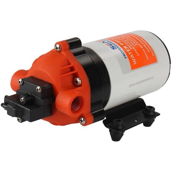 SEAFLO 24V 1.8 GPM 120 PSI 31-Series DC Diaphragm Pump – Self-Priming High-Pressure Water Pump for RVs, Boats, Agriculture, and Cleaning w/Built-In Pressure Switch