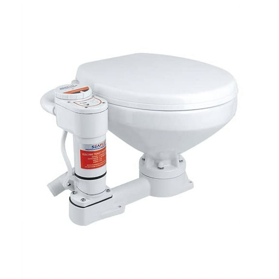 SEAFLO 24V Large Size Twist Flush Electric Marine Toilet
