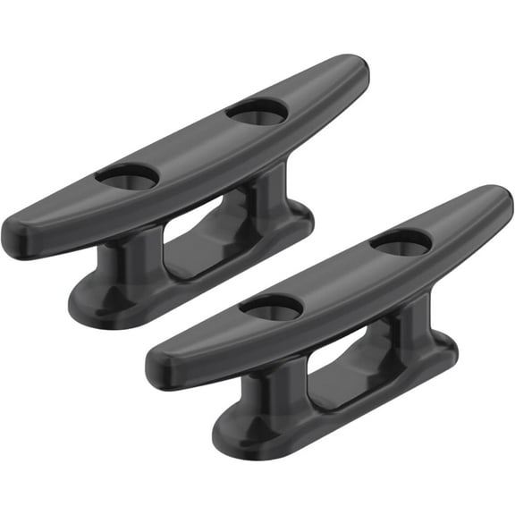 SEAFLO 3" Boat Cleat Black Nylon Dock Cleat Kayak Cleat(3", 2-Pack)