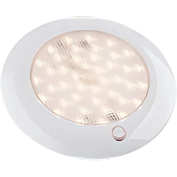 SEAFLO 4 Round Boat/RV Interior Ceiling LED Dome Light - 10-30V, 4W, Warm White Light (2900-3200K) with Blue Nightlight Function, Touch Button, Cabin Light, CE & RoHS Certified- 4 Year Warranty!