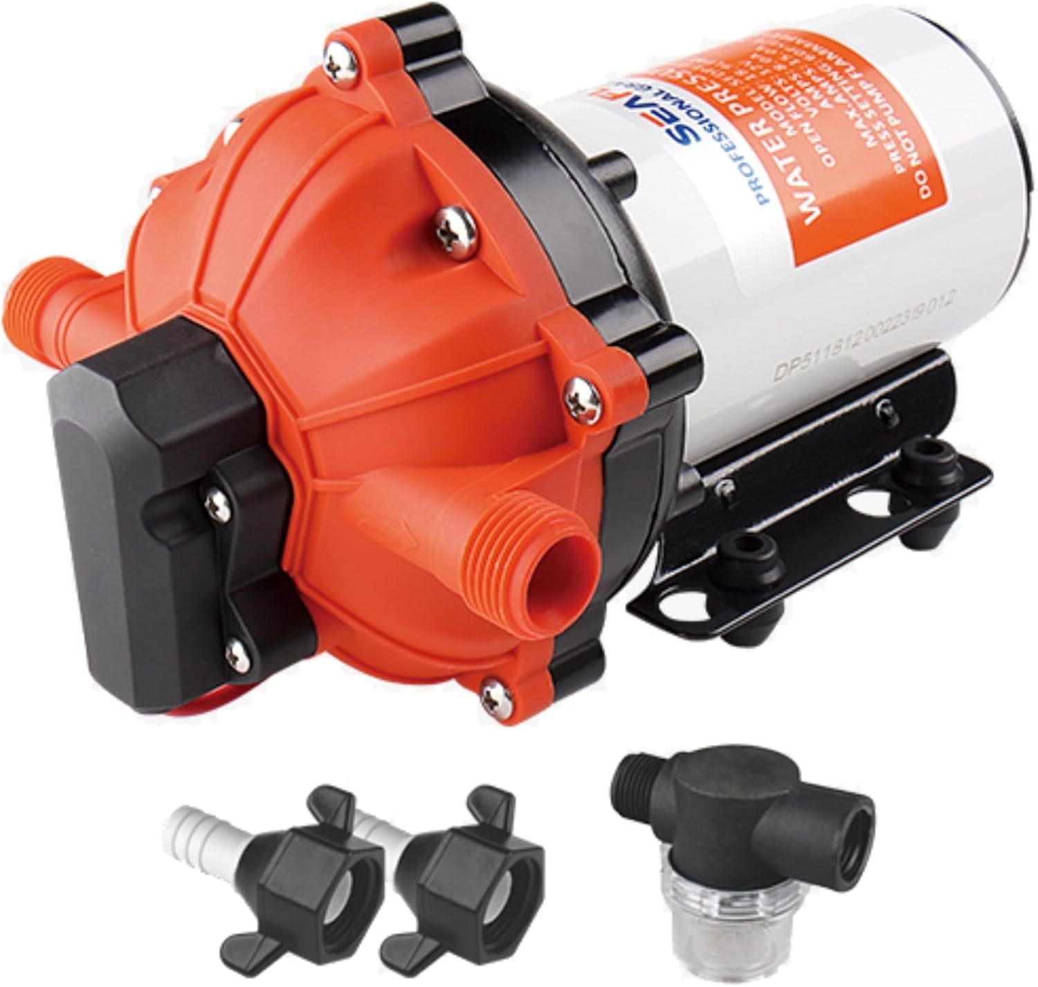SEAFLO 55 Series 24V 5.5 GPM 60 PSI On Demand Diaphragm Water Pressure Pump