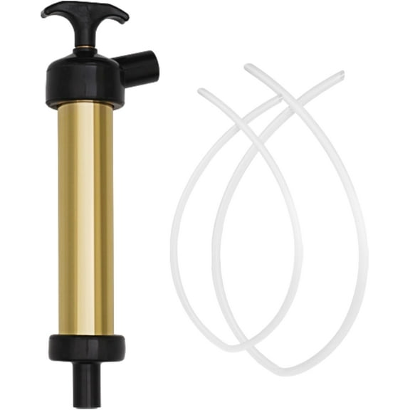 SEAFLO 9 Marine Boat Auto Oil Change Extractor Hand Pump - 1 Adapter and 3 Hoses Included, Brass Self-Priming Manual Siphon for Inboard Outboard Motor Engine Oil Removal - 4-Year Warranty