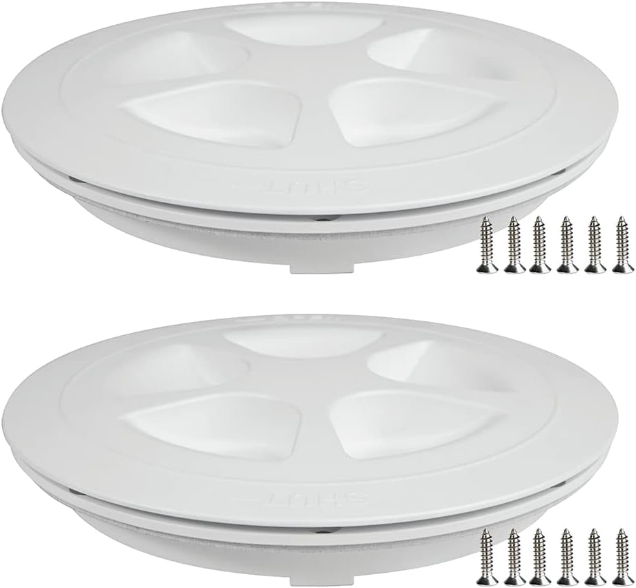 SEAFLO Deck Plate Hatch For Boat, Kayak, Marine Use - ABS/PP UV Resistant - Waterproof Storage Access - Choose Size & Color