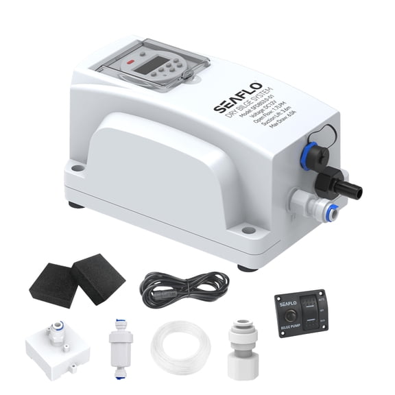 SEAFLO Dry Bilge System 3.0 - Ultimate Automatic Boat Water Removal System, 12V, 0.4 GPM, Compatible with SEAFLO Four Zone Splitter System, Ce & Rohs Certified