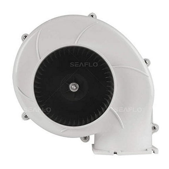 SEAFLO Flange Mount Bilge Air Blower 320CFM Boat Ventilation Marine 12V 4"