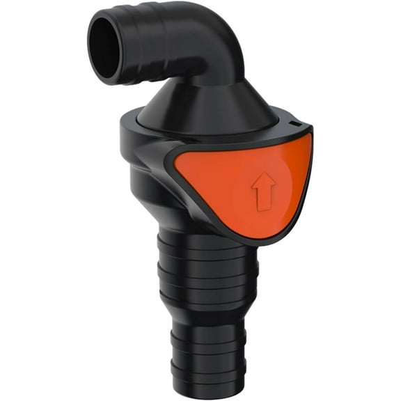 SEAFLO In-Line or 90 Quick Disconnect Check Valve Anti-Backflow, PA6+GF+POM Construction Non-Return Valve for Marine, RV, and Plumbing Use (Choose Size & Style)