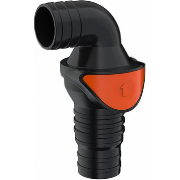 SEAFLO In-Line or 90 Quick Disconnect Check Valve Anti-Backflow, PA6+GF+POM Construction Non-Return Valve for Marine, RV, and Plumbing Use (Choose Size & Style)