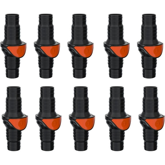 SEAFLO In-Line or 90° Quick Disconnect Check Valve – Anti-Backflow, PA6+GF+POM Construction – Non-Return Valve for Marine, RV, and Plumbing Use (Choose Size & Style)