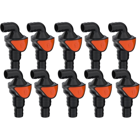 SEAFLO In-Line or 90 Quick Disconnect Check Valve Anti-Backflow, PA6+GF+POM Construction Non-Return Valve for Marine, RV, and Plumbing Use (Choose Size & Style)