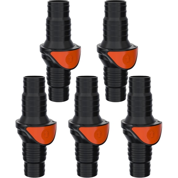 SEAFLO In-Line or 90 Quick Disconnect Check Valve Anti-Backflow, PA6+GF+POM Construction Non-Return Valve for Marine, RV, and Plumbing Use (Choose Size & Style)