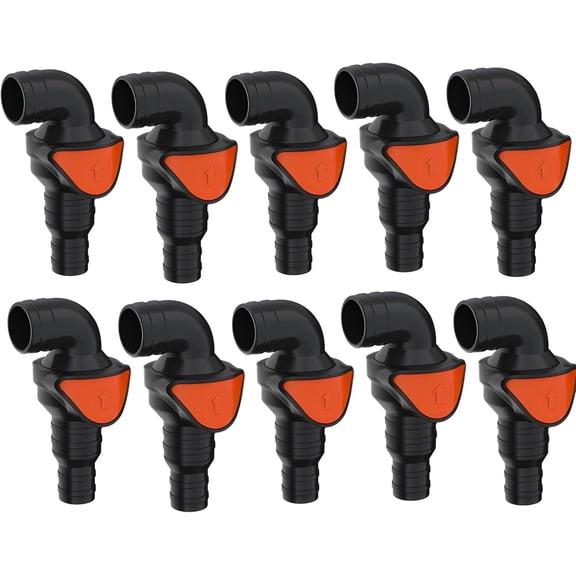 SEAFLO In-Line or 90 Quick Disconnect Check Valve Anti-Backflow, PA6+GF+POM Construction Non-Return Valve for Marine, RV, and Plumbing Use (Choose Size & Style)